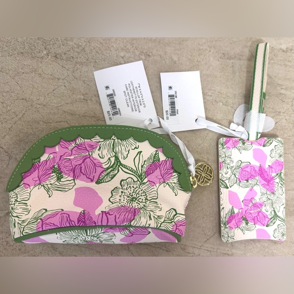 Lilly Pulitzer Sunset Shadows Luggage Tag and Sunset Shadows Small Pouch - Picture 8 of 14